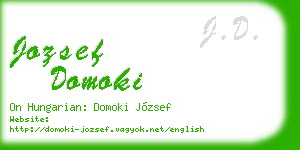 jozsef domoki business card
